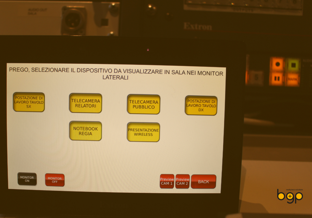 Controller Extron Personalizzato per il Museo delle Civiltà